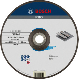 Disco Desbaste 7" x6x22.23mm Standard, Bosch 2608603183