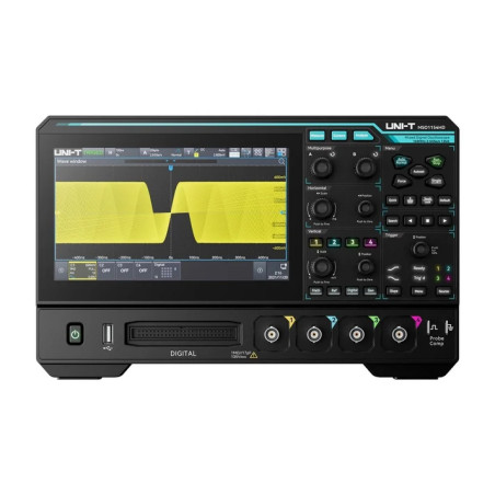 Osciloscopio Digital UNI-T MSO1154HD-S 7" 4CH 150MHZ 2.5 GSA/S 16CH Digitales USB HDMI LAN