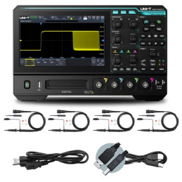 Osciloscopio Digital UNI-T MSO1154HD-S 7" 4CH 150MHZ 2.5 GSA/S 16CH Digitales USB HDMI LAN