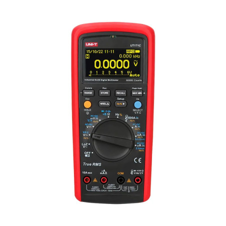 Multimetro UNI-T UT171B Industrial True RMS 1000V Capac Temp NCV USB BT Recargable