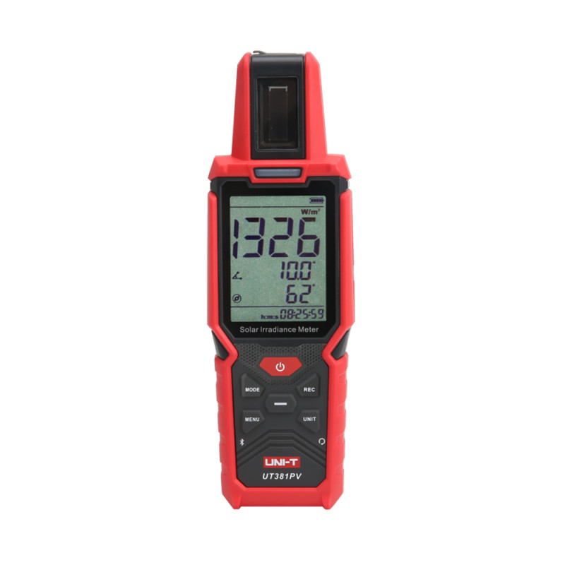 Medidor irradiancia Solar UNI-T UT381PV 0-1400WM2 IP65 APP BT Temperatura -40-120G