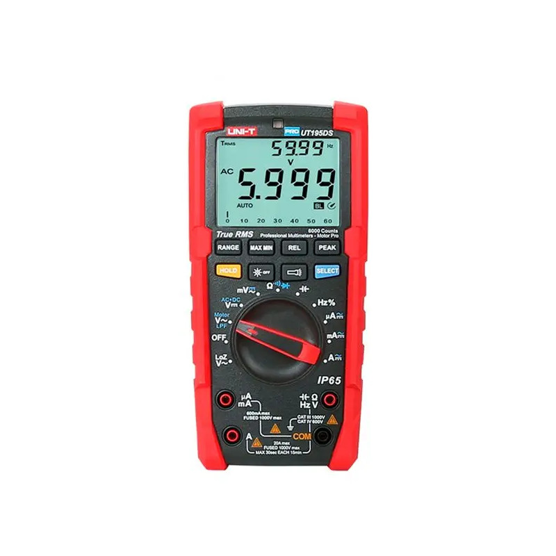 Multimetro Digital UNI-T UT-195DS True RMS 1000v Res Cap Frec Temp