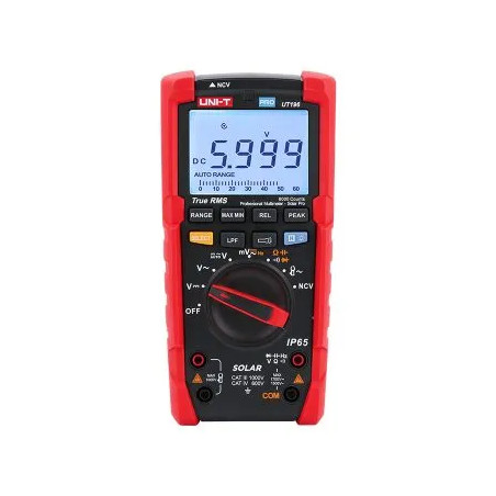 Multimetro Digital UNI-T UT-195E TRUE RMS 1000V 20A Res Frec Temp IP65