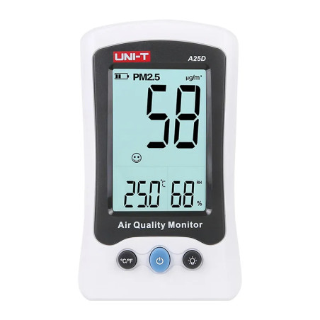 Medidor Temperatura Humedad UNI-T A25D Calidad de Aire PM2.5