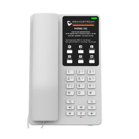 Telefono IP hotel GrandStream GHP620 2 SIP 6TeclasProgramable Gestionable vía GDMS.