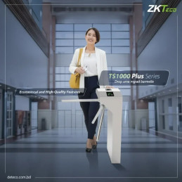 Torniquete Molinete Bidireccional Alto Flujo ZKTECO TS1000-PLUS