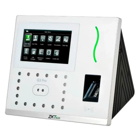 Control de Acceso y Asistencia con Lector de Huella, Palma, Rostro y Tarjeta ZKTECO G3 PRO/ID