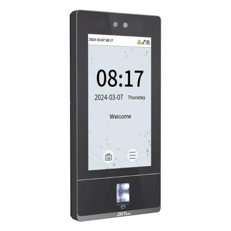 Control de Acceso con Lector de Huella, Rostro, Tarjeta y PIN ZKTECO SENSEFACE 7A