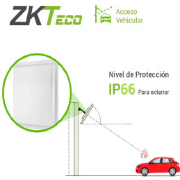 Antena UHF para Acceso Vehicular 10m ZKTECO UHF10 PRO