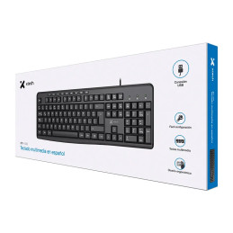 Teclado USB XTK-140S Multimedia Xtech ID225XTK23