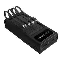 Power Bank Solar XPB-200 con Cables de Cargador 20000mAh Xtech AC004XTK74