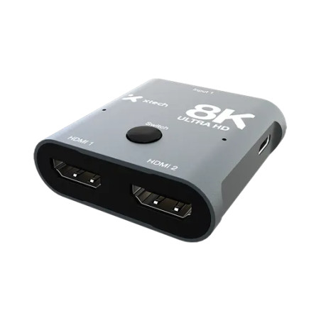 Switch HDMI XHA-440 2Puertos 8K Bidireccional Xtech AB005XTK41