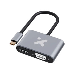 Adaptador Video XTC-542 Multipuerto USB-C a HDMI y VGA Xtech AB005XTK31
