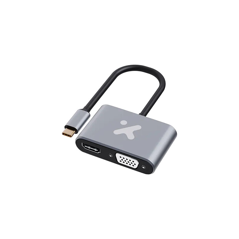 Adaptador Video XTC-542 Multipuerto USB-C a HDMI y VGA Xtech AB005XTK31