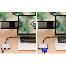 Adaptador Video XTC-542 Multipuerto USB-C a HDMI y VGA Xtech AB005XTK31