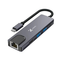 Concentrador Hub XTC-572 Multipuerto 5 puertos Xtech AB005XTK34