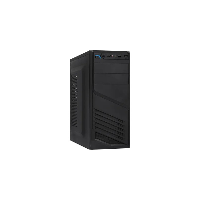 Case ATX con Fuente 600W All black XTQ-200 Xtech CS513GNC05