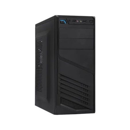 Case ATX con Fuente 600W All black XTQ-200 Xtech CS513GNC05