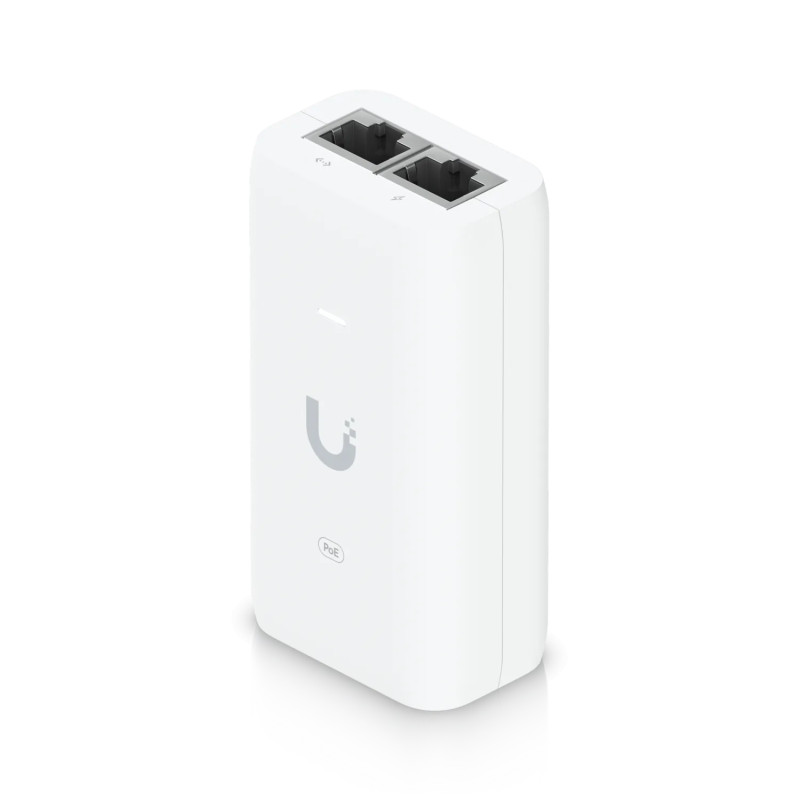 Inyector Adaptador Poe 30W UniFi PoE+ 48VDC 0.65A Ubiquiti U-PoE+