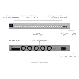Switch Etherlighting Pro XG 24 PoE L3 PoE+++ Unifi Ubiquiti USW-Pro-XG-24-PoE