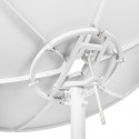 Antena Parabolica Satelital Banda C AibiTech 240 cm con LNBF HD, para Amazon starOneC1/2/3 Eutelsat117 Intelsat34 y otros
