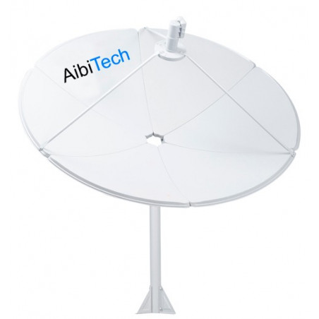 Antena Parabolica Satelital Banda C AibiTech 240cm con LNBF HD, para   starOneC1/2/3 Eutelsat117 Intelsat34 y otros