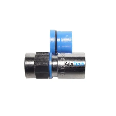  Conector RG6 Para cable 100 PCS, para Ponchar, CONECTRG6MET100 Aibitech 130.508475 Conector RG6 Para cable, con aislamiento con