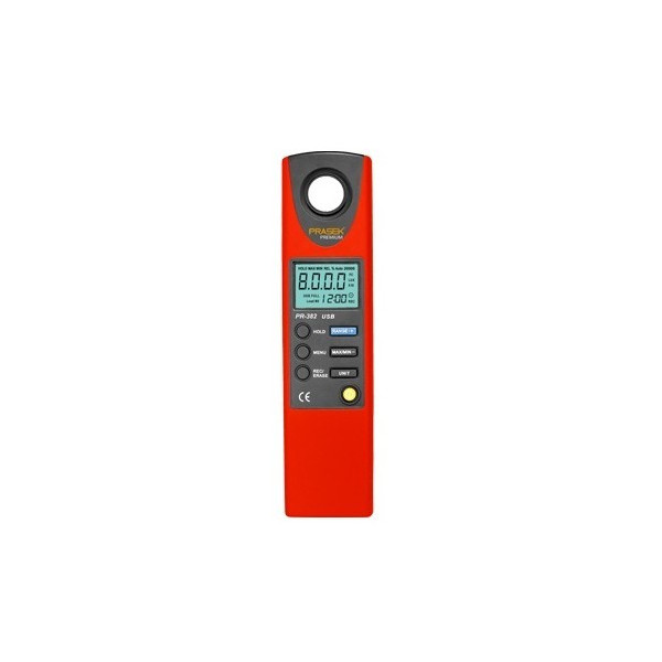 Luminometro Digital Prasek PR-382 Premium, Rango de Medicion 20000 Lux 2000 FC, con USB interface