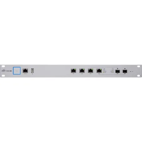  Gateway Firewall Ubiquiti USG-PRO-4, 4 Puertos 2 Puertos SFP/RJ-45 Routing & VLAN’s Procesa 2 Millon de Paquete por segundo 130