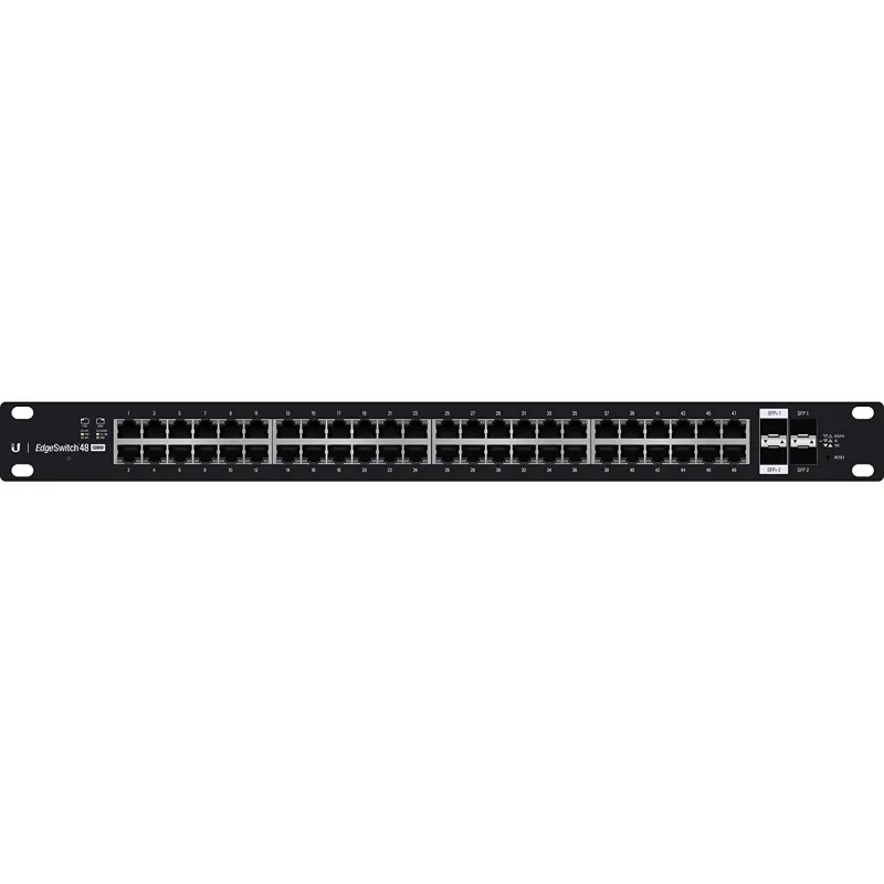 Switch Administrable EdgeMax Ubiquiti ES-48-500W, 48 Puertos con POE hasta 500 watts 2 SFP, Switching hasta 140Gbps 1RU