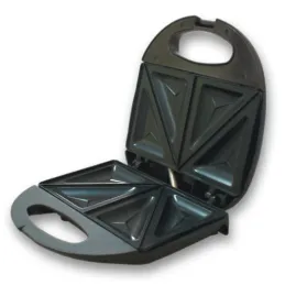 Sandwichera Electrica, planchas con doble revestimiento antiadherente con termostato automatico, Negro, REC-CLSNE101 RECORD RECO