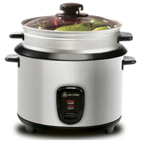  Olla Arrocera Multiusos de 1.8 Lts, Base de Acero inoxidable Recipiente antiadherente, Color Negro, REC-INOAC100 RECORD 107.627