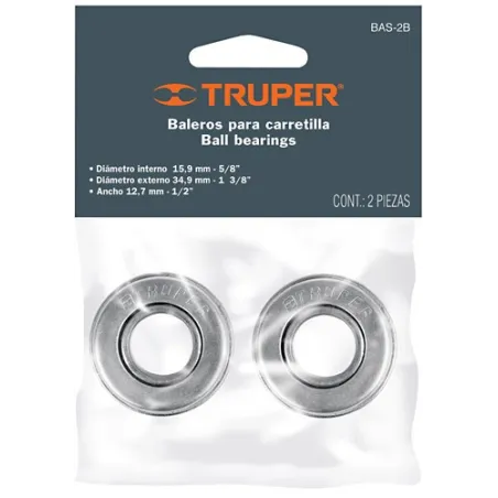  Refaccion para Carretillas, 2 baleros, BAS-2B 19784 Truper 2.881356 Refaccion para Carretillas, 2 baleros, BAS-2B 19784 Truper 