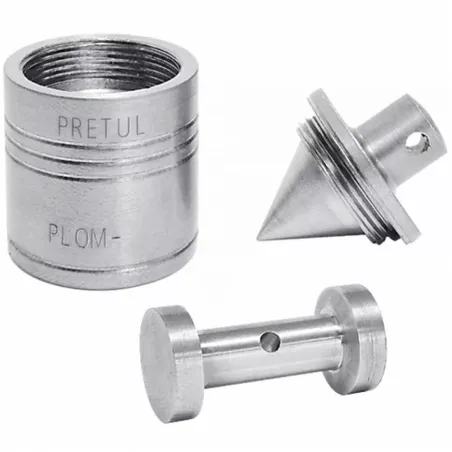  Plomada Metalica con Centro 200g, Para Uso en plomeria y construccion, PLOM-1Z 22461 Pretul 12.627119 Plomada Metalica con Cent
