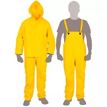  Conjunto Impermeable 2 Piezas 100% PVC espesor 0.35mm, Talla M, No propaga la llama, TRA-PRO-M 14418 Truper 39.830508 Conjunto 