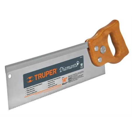  Serrucho Diamante de Costilla 14" Espesor 0.8mm DPP9, en acero alto carbono templado, STCX-14 18166 Truper 18.644068 Serrucho D
