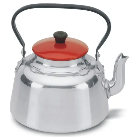  Tetera Clasica Lijado 4.7 Litros Dimension 24cm, en Aluminio importado y asa de acero al carbono, 227240244 RECORD 157.627119 T