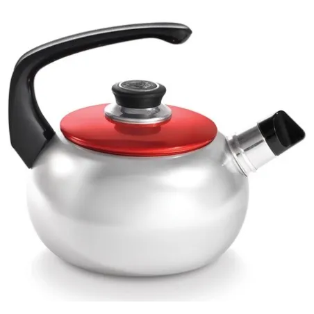  Tetera Bombeada 3.50 Litros Dimension 22cm, Aluminio importado Fino acabado tapa roja anodizada, 9304170000 RECORD 223.728814 T