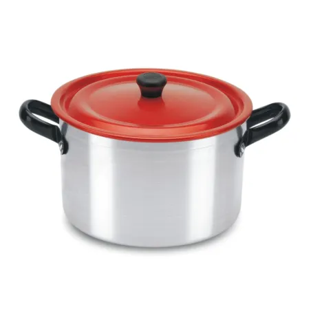  Perol Clasico 5.20 Litros Dimension 22cm, Aluminio importado asas de acero al carbono Tapa Anodizada Roja, 214220144 RECORD 89.