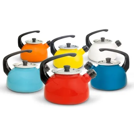  Tetera Vitrificada N20 20 cm, Acero Vitrificado con tapa de acero, color Azul, 95372018110 RECORD 100.847458 Tetera Vitrificada