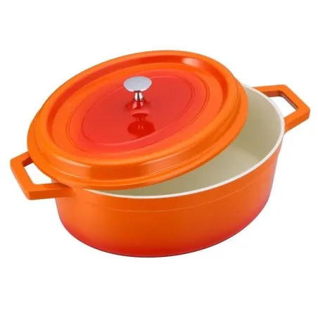  Olla Gourmet N28 6.8 Litros, en aluminio con cubierta antiadherente de ceramica, color Naranja, 1115460257 RECORD 227.966102 Ol