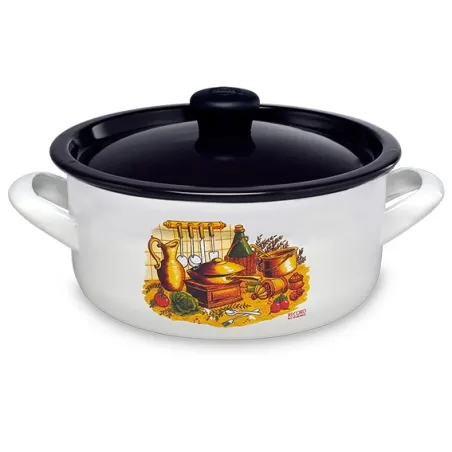  Cacerola La Limeña esmaltado N16 16 cm, Acero Vitrificado Evita la propagacion de bacterias, 533160061 RECORD 49.152542 Cacerol