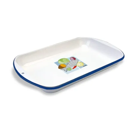  Fuente Esmaltado N13 32 x 18.5cm. Acero Vitrificado Evita la propagacion de bacterias, 646170021 RECORD 30.508475 Fuente Esmalt