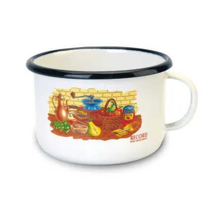  Pocillo Esmaltado N9 0.4 Litros Dimension 9cm. Acero Vitrificado Evita la propagacion de bacterias, 641090021 RECORD 17.79661 P