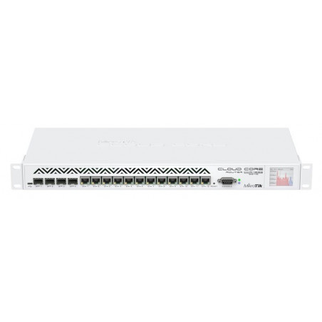 Router Routerboard Cloud Core Mikrotik CCR1036-12G-4S-EM, 36 core CPU RAM16GB 4XSFP 12 Puertos Gigabit