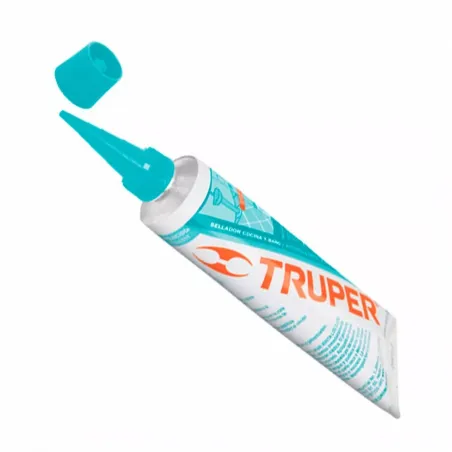  Silicona para Baños y cocinas 85ml Traslucido, Sellado duradero para superficies lisas, SIL-85BCT 18567 Truper 5 Silicona para 