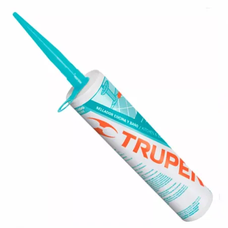  Silicona para Baños y cocinas 280ml Traslucido, Sellado duradero para superficies lisas, SIL-100BCT 18565 Truper 11.271186 Sili