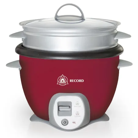  Olla Arrocera Multiusos con Sofrito, Capacidad 1.8 Litros Tapa de Vidrio, Rojo, REC-CLONES101R RECORD 141.525424 Olla Arrocera 