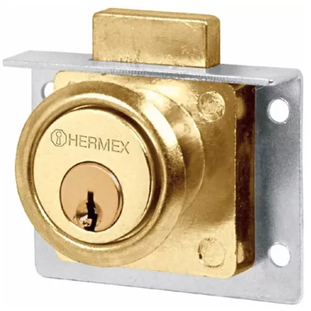  Cerradura para mueble dorado modelo 24, accion vertical, CM-24L 43565 Hermex 8.898305 Cerradura para mueble dorado modelo 24, a