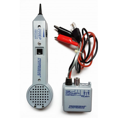 Buscador de Cable Wire Tracker RJ11 Inductive Amplifier identificador de tono Telefonico, 200EP Progressive Electronic